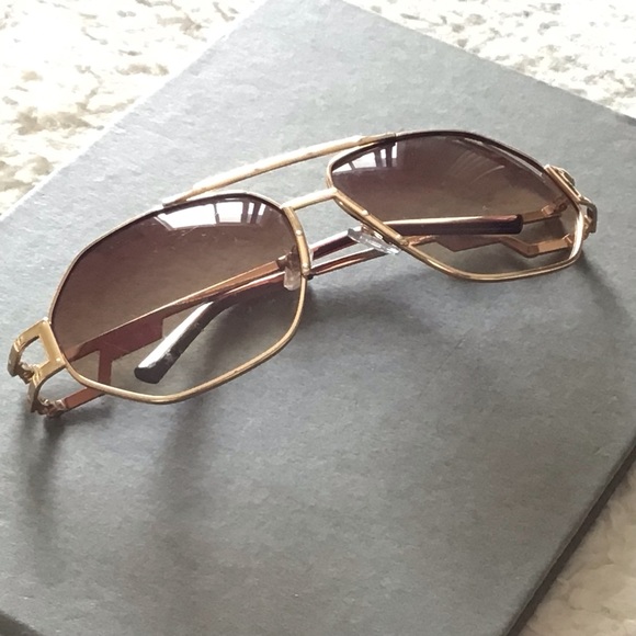 NYS Collection Mens Aviator Double Bridge Gold Metal Studded Frame Sunglasses - Picture 11 of 16